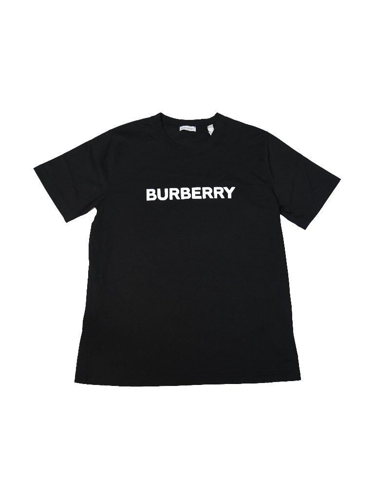 Burberry Logo Graphic Cotton T-Shirts Black